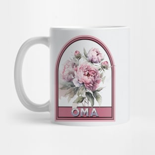 Oma Vintage Floral Grandmother Mug